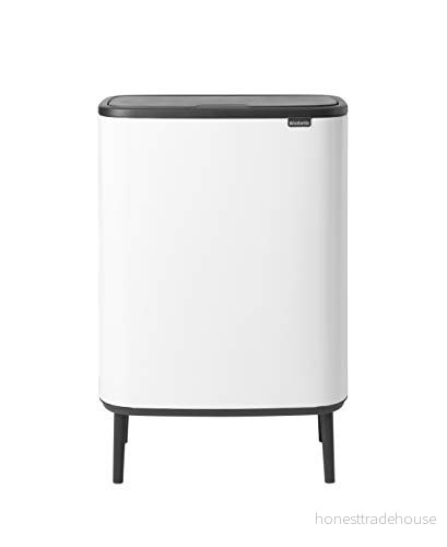 Brabantia Bo Touch Bin, Vit (White), 1 innerhink (60L) 8710755130205