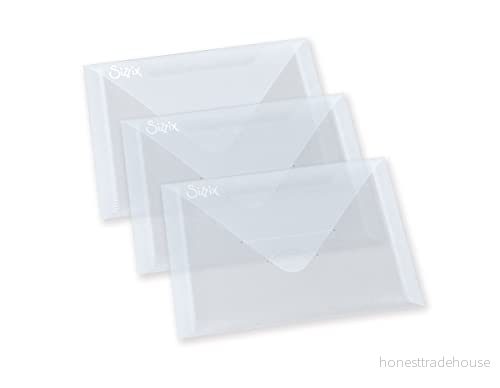 Sizzix Plastic Envelopes 3/Pkg 6.875″X5″ 654452 841182062710
