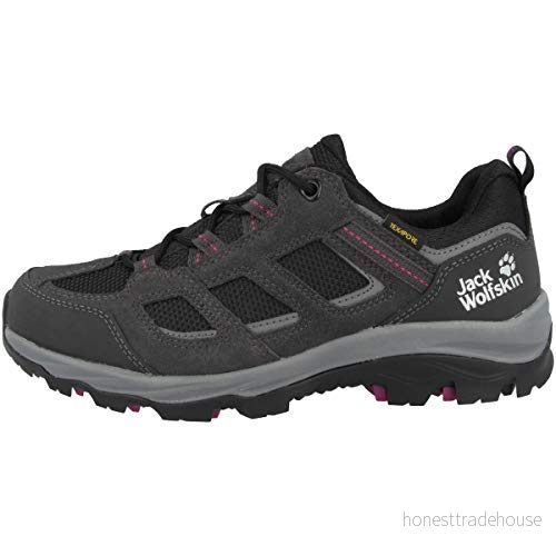 Jack Wolfskin Dam Vojo 3 Texapore Low W utomhusskor, Mörkstål lila, 39 EU 4060477703862