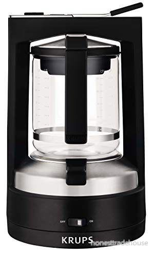 Krups KM468910 filterkaffemaskin T8 850 watt Automatisk avstängning 8 12 koppar Belyst på/av strömbrytare Svart 10942218654