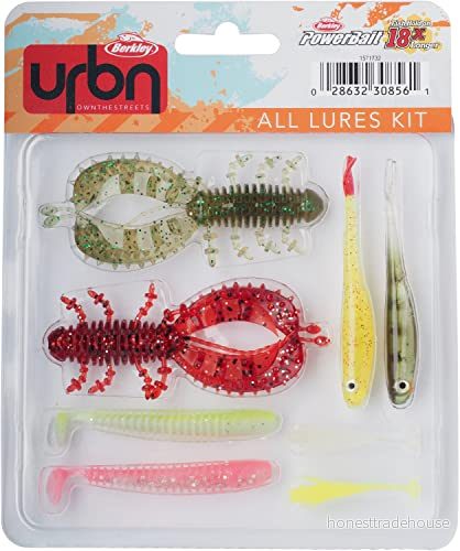 Berkley URBN paket med 8 mjuka beten kurerade av Berkleys Street Fishing Team, perfekt för att fånga abborre, gädda och zander, prova olika taktiker enkelt ett kit 28632308561