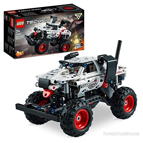 LEGO Technic Monster Jam Mutt Dalmatian Byggsats med Truck, 2 i 1 Leksaksbil Pull back funktion, Present för Pojkar och Flickor från 7 år 42150 5702017400105