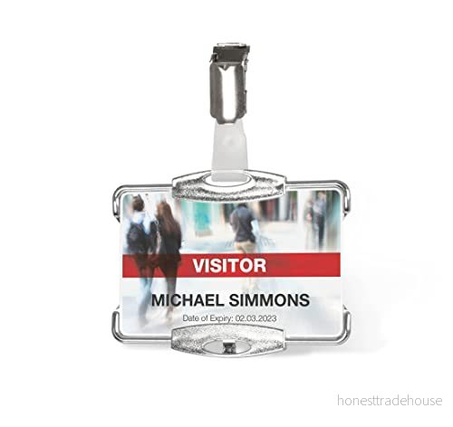 DURABLE RFID SECURE MONO Korthållare för 54 x 87 mm klemme silver (pakke med 10) 4005546981925