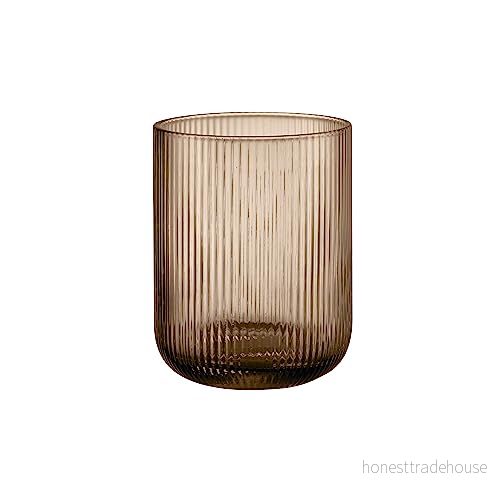 blomus VEN lykta storlek S, varm brunton, elegant blickfång som eller vas, färg kaffe (66251) 4008832789724