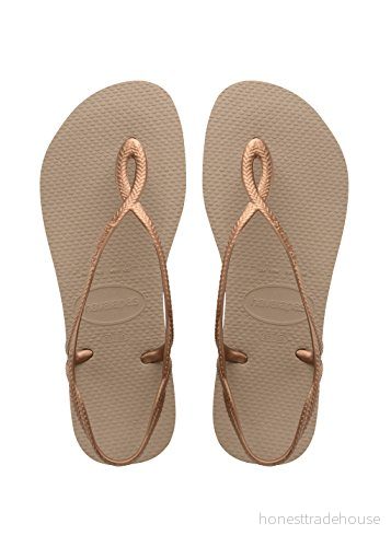Havaianas Luna, meisjessandalen met slingback, goud (roségoud/roze 5282), 10,5 VK (29/30 EU) 7891266878693