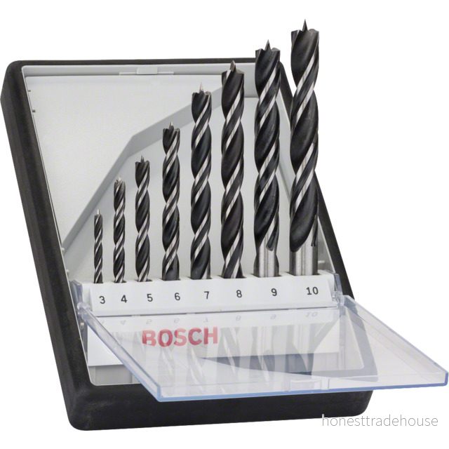 Bosch Robust Line Träspiralborrsats 3-10 mm - 8 delar 3165140446174
