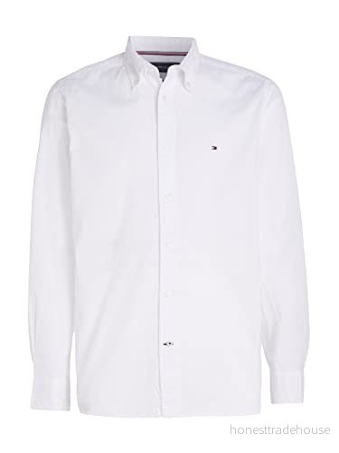 Tommy Hilfiger Casual herrskjortor, Vit (vit), 3XL 8720641139564