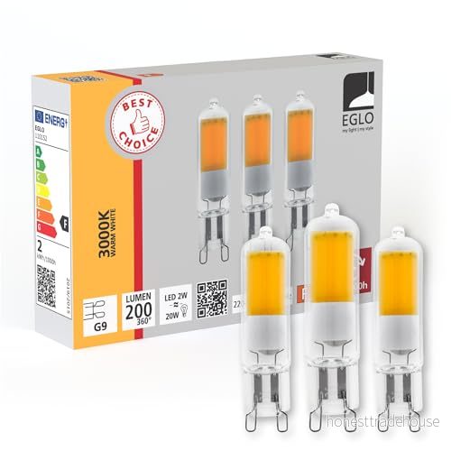EGLO LED glödlampa COB 2W/830 200 lumen clear 3 pack G9 9008606275779 EGLO LED glödlampa COB 2W/830 200 lumen clear 3 pack G9 9008606275779