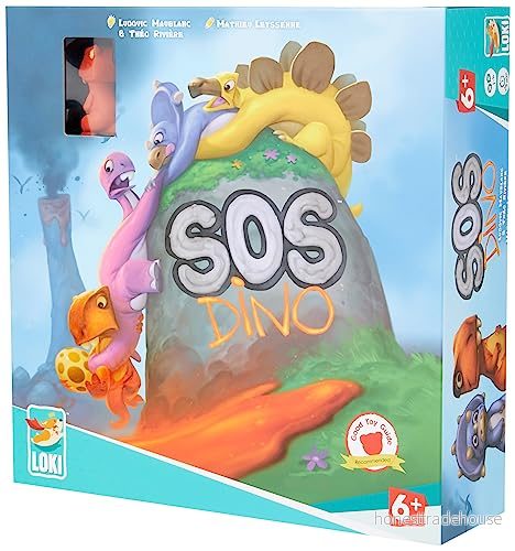 Iello CSGSOSD SOS Dino Cooperative Board Game, Multicolour 3760175514746