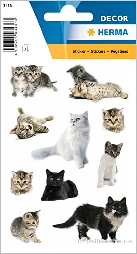 Herma Sticker DECOR "kattfotos" 4008705034333