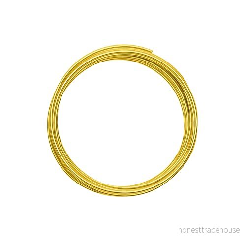 Vaessen Creative Aluminiumtråd 2 mm 5 m solgul, 8716052135950