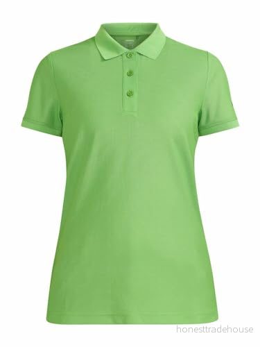 Craft CORE Unify Polo Shirt Polotröja dam XS Green funktionell återvunnen polyester Mycket bra fukttransport Quick Dry pikétröja damer kortärmad träningströja 7318573906951