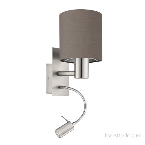 EGLO Pasteri, Ytmonterad, E27, Brun, Nickel 9002759964818