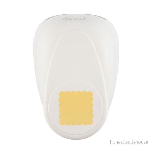 Vaessen Creative 21434 013 Stanzer Jumbo fyrkantig mussla 6,3 cm, metall, plast, lila, 4,7 x cm 8716052184750