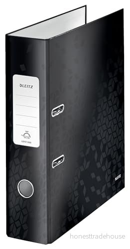 Leitz 180 WOW Spakbågesfil ryggbredd: 80 mm för A4 (210 x 297 mm) kapacitet: 600 ark svart 4002432120413