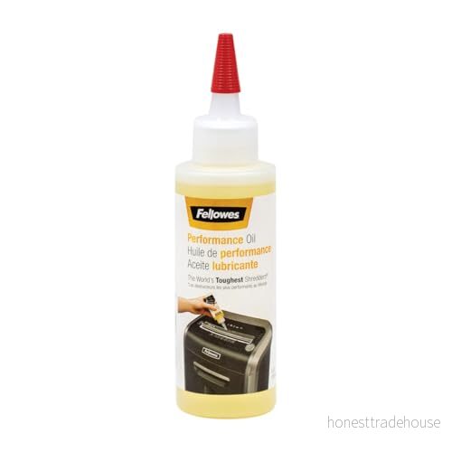 Fellowes Olja för pappersförstörare skärning och korsskärare, 120 ml smörjolja förstörare 43859775545