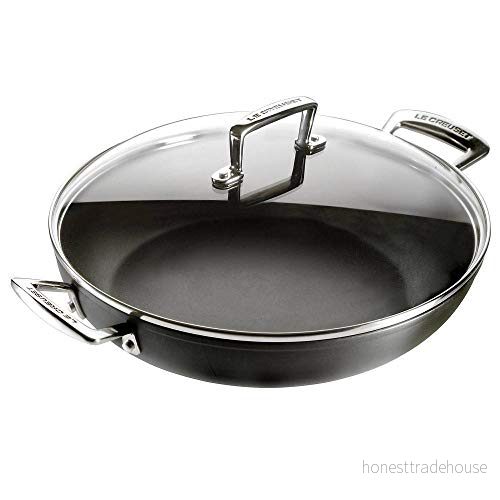 Le Creuset Skillet with lid Les Forgées TNS ø 30 cm / 3.72 Liter standard non stick coating 630870272858