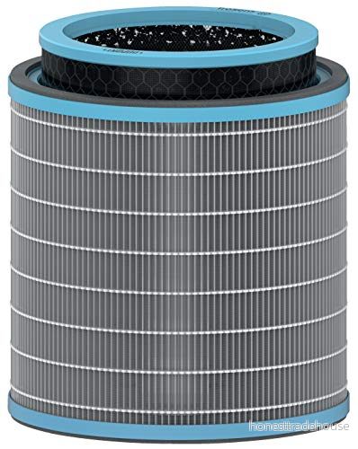 Leitz Trusens Ersättningsfilter, Antiviralt för Allergi och Influensa, 3 i 1 HEPA filtertrumma, Förfilter, filter, Kolfilter, Kompatibel med Luftrenaren Z 3000/Z 3500, 2415119 5028252618984