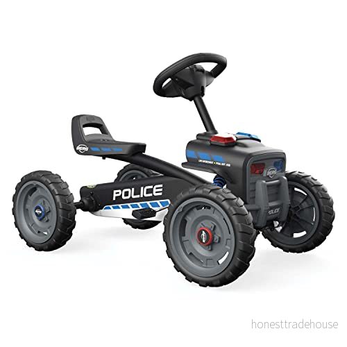 Berg Pedal gokart Buzzy Police med soundbox Barnfordon, sparkbil, säkerhet och stabilitet, barnleksaker lämpliga för barn i åldern 25 år, stor 8715839086102