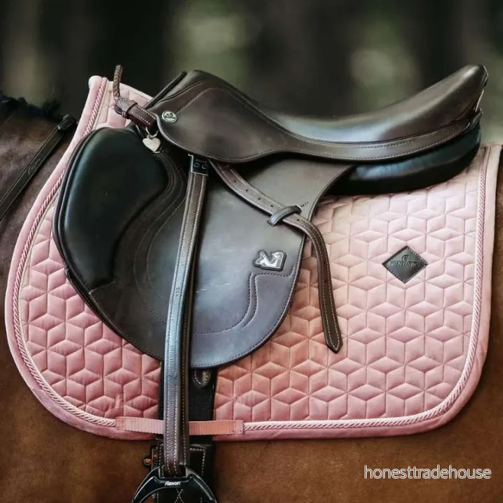 Kentucky Horsewear Sammet sammetsskrapa, storlek: P, färg: ros 5407007536092