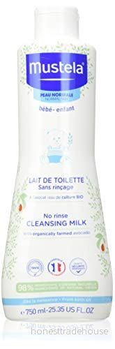 Lait de toilette bio sans rinçage peau normale 750ml 3504105034719