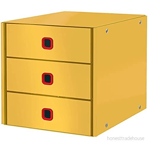 Leitz Click & Store Cosy Lådbox (3 lådor) Gul 4002432128693