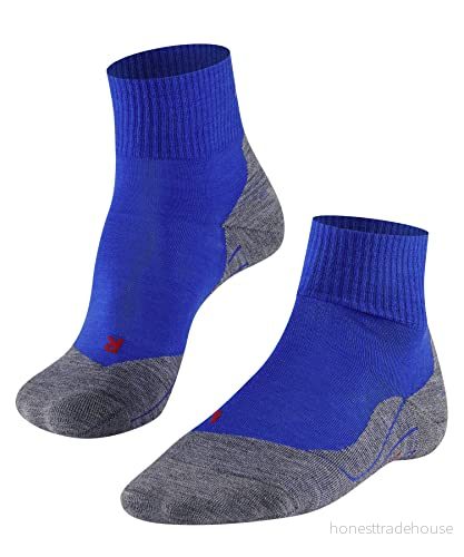 FALKE herr Vandringsstrumpor TK5 Wander Short M Sso ull funktionsmaterial tunn antiblåsning 1 par, Blå Yve 6714, 44-45 4043874163606