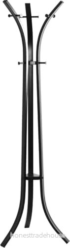 HAKU Klädhängare svart, Metall, metall - Storlek: H 177 cm x Ø 45 cm, Stil: Modern 4001070255884