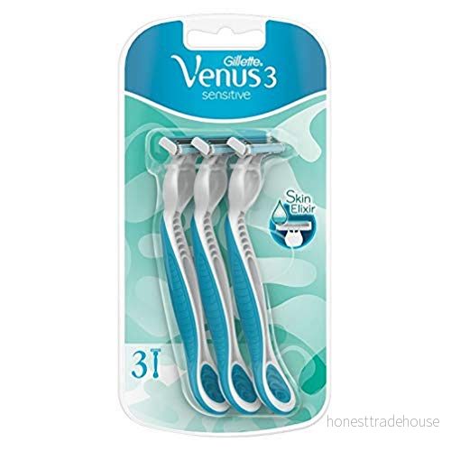 Gillette Venus3 Sensitive engångsrakapparat för kvinnor, 3 pack 7702018487028