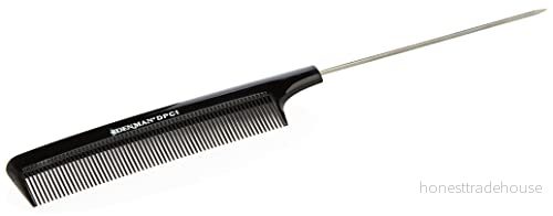 Denman DPC1 Pin Tail Comb Black pcs 1 738623010051