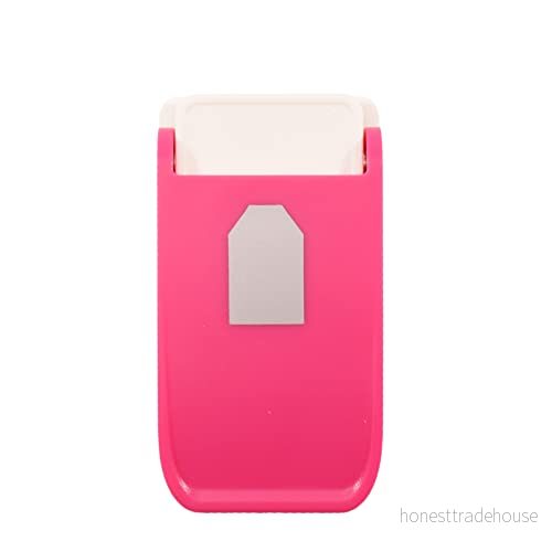 Vaessen Creative Motivstans Heavy Duty Tags och Etiketter 2,5 x 1,7 cm stansare för kortdesign, scrapbooking journaling korthantverk tunga papperstyper scrapbook tillbehör 8716052227426