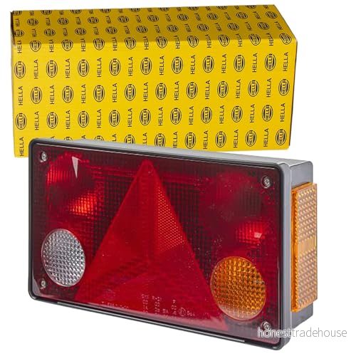 HELLA 2VP 340 400 121 Kombinationsbackljus Höger Flerfärgad utan glödlampor, för släp 4082300143904