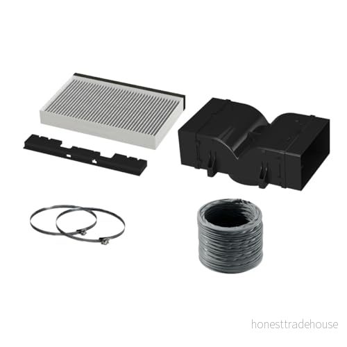 Bosch DWZ1CB1I4 tillbehör för köksdrag, Clean Air Standard cirkulationsset (5 delar), tillverkad i Tyskland 4242005284092