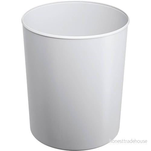 HAN Säkerhetspapperskorg, 20 liter, flamhämmande papperskorg, papperskorg av svårantändlig specialplast, med aluminiuminsats, 1818 S 11, ljusgrå 4012473182202