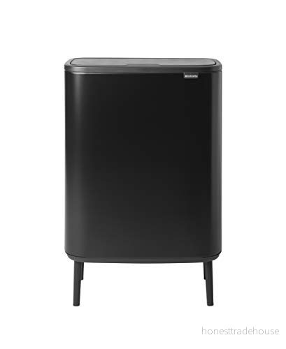 Brabantia Bo Touch Bin, Svart (Matt Black), 1 innerhink (60L) 8710755130229