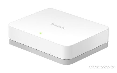 D Link GO SW 5G 5 port Gigabit Easy Desktop Switch (10/100/1000 Mbit/s, automatisk MDI/MDIX detektering) Vit 790069365676