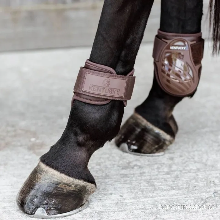 Kentucky Horsewear Pansarmössor bambu för unga hästar, storlek: M, färg: brun 5407008895167