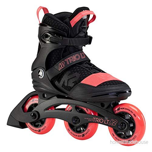 K2 Inline Skates TRIO LT 100 W för kvinnor med softboot, svart korall, 30F0128, EU: 40 (UK: 6,5/US: 9) 886745914266
