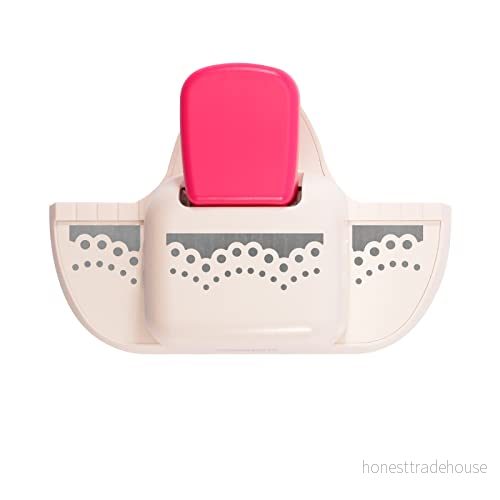 Vaessen Creative Djup Kantstans Spetskant 9,8 x 4,5 cm Pappersstans & Scrapbooking‑tillbehör för Pyssel, Korttillverkning och Journaling 8716052230280
