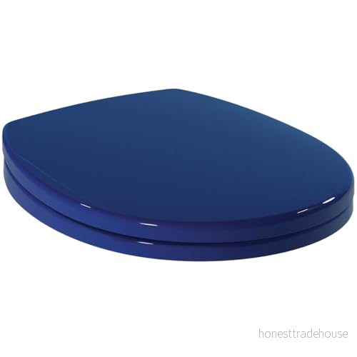 Ideal Standard S406536 Original Contour 21+ toalettsits i smörgåsdesign, toalettlock toalettsits, blå 5017830382591