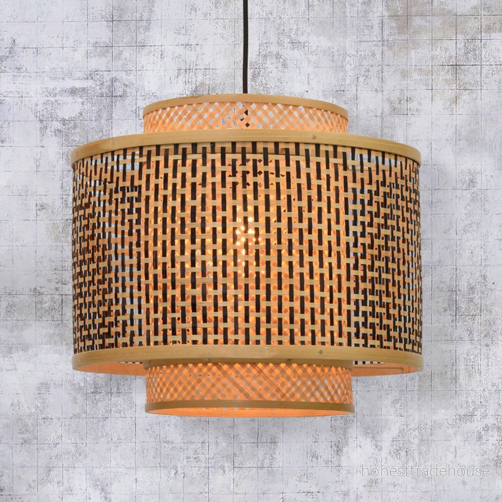 GOOD & MOJO Pendellampa i bambu från Bhutan Ø 40 cm 8716248085748