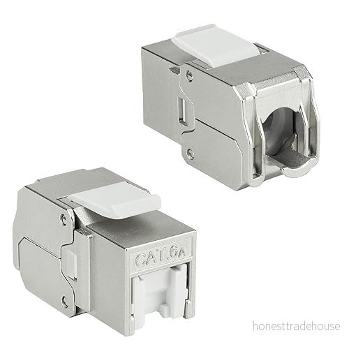 ACT Keystone RJ45 modul CAT6a skärmad metall uttag nätverk för 19" patchpanel hög densitet TD6525 8716065532180