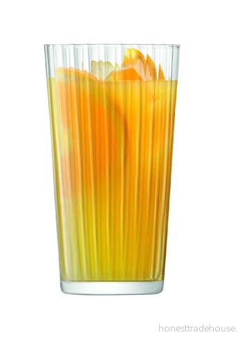 LSA International Gio Line Juice Glass (stor) 320 ml klar Set med 4 Diskmaskinssäker GI24 5012548569487