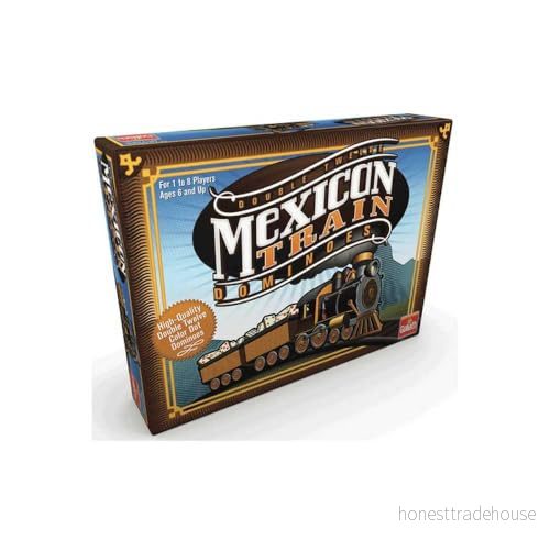 Goliath Mexican Train Domino dominospel för barn från 6 år, brädspel 1 till 8 spelare (svenska inte garanterat) 8711808762282
