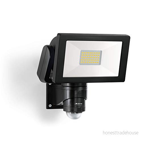 Steinel LED strålkastare LS 300 S svart, 29,5 W 240 rörelsedetektor, 12 m räckvidd, 4000 K neutral vit 4007841067571