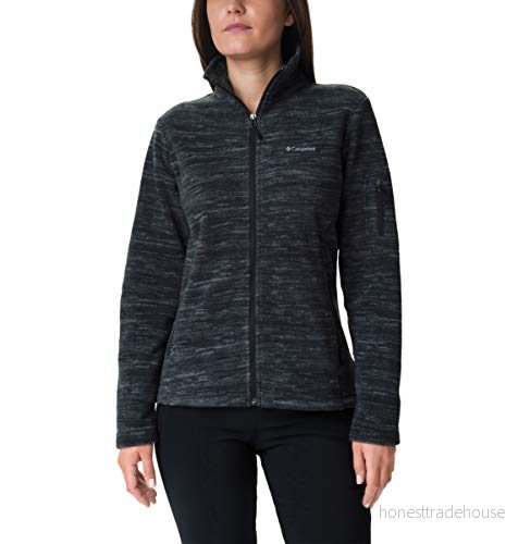 Columbia Fast Trek Jacket Fleecejacka dam, Black Spacedye Print, XS 190540003408