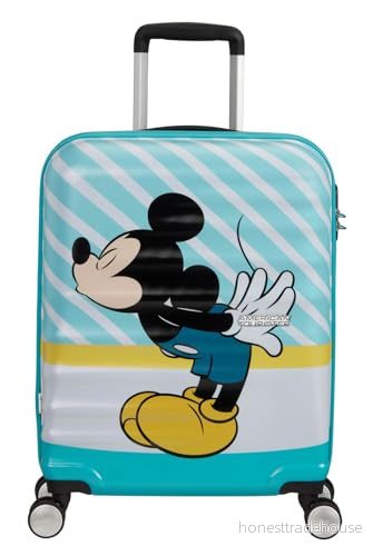 American Tourister Disney Spinner Resväska 36L, Mickey Blue Kiss 5400520044006