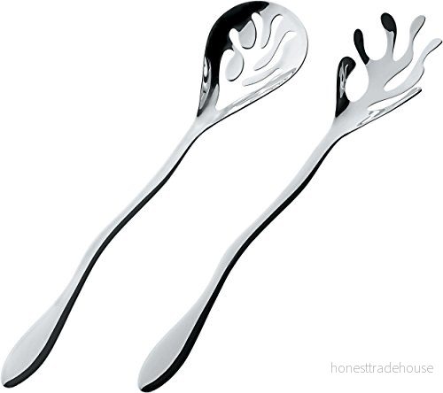 Alessi Mediterraneo ESI16SET salladsbestick, rostfritt stål, 3,2 x 29,5 5,5 cm, enheter, 1,0 8003299948727