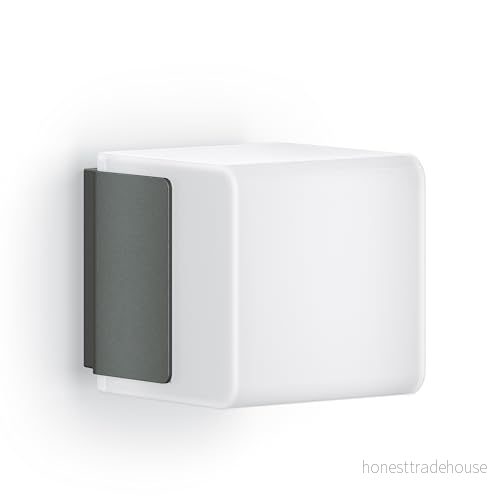 STEINEL Cube-utomhusbelysning med sensor L 835 SC, nedåtbelysning, 9,1 W, 616 lm, iHF-sensor, avkänningsvinkel: 160, räckvidd: 1-5 m, bluetooth, LED-modul, IP44, antracit 4007841055516