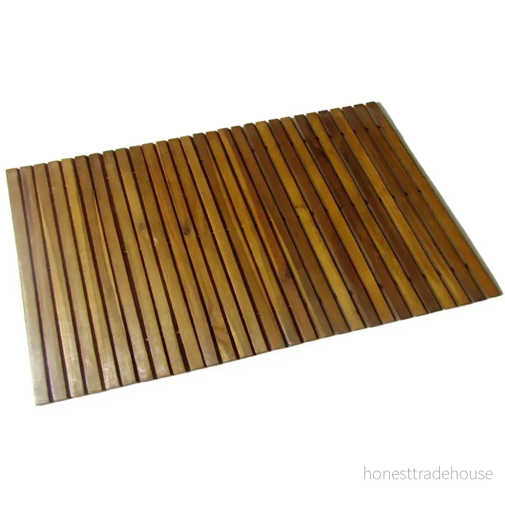 Badrumsmatta akaciaträ 80x50 cm 8718475915799